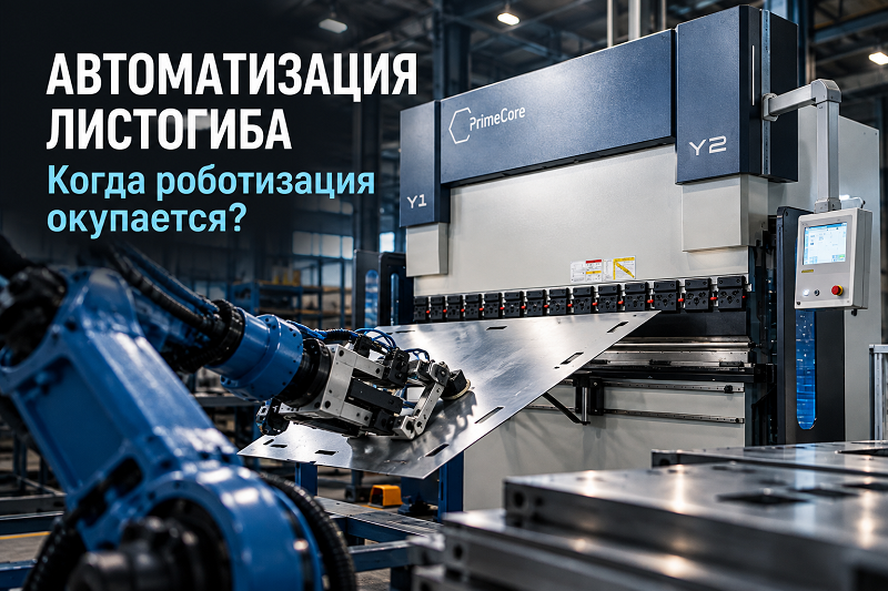 Автоматизация листогибочного пресса: как сервоприводы, ИИ и роботы делают гидравлику невыгодной