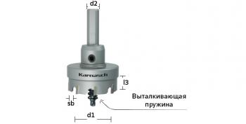 Твердосплавные коронки EASY-CUT 5, длина 12 мм, в сборе, арт. 20.1020-038
