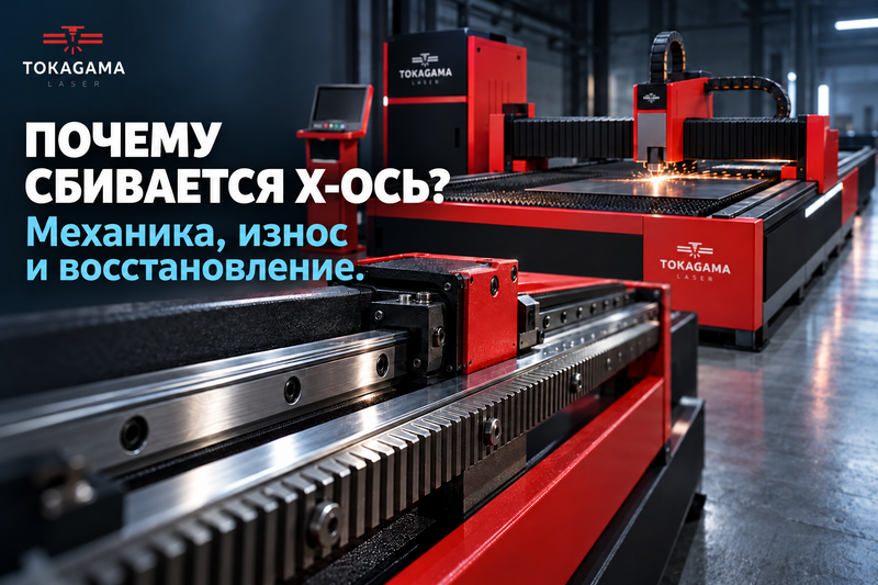 X-ось лазерного станка: причины потери точности и методы восстановления