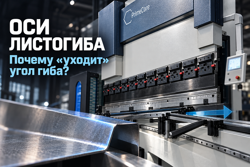 Оси листогибочного пресса с ЧПУ: схема, настройка и диагностика гибки PRIMECORE