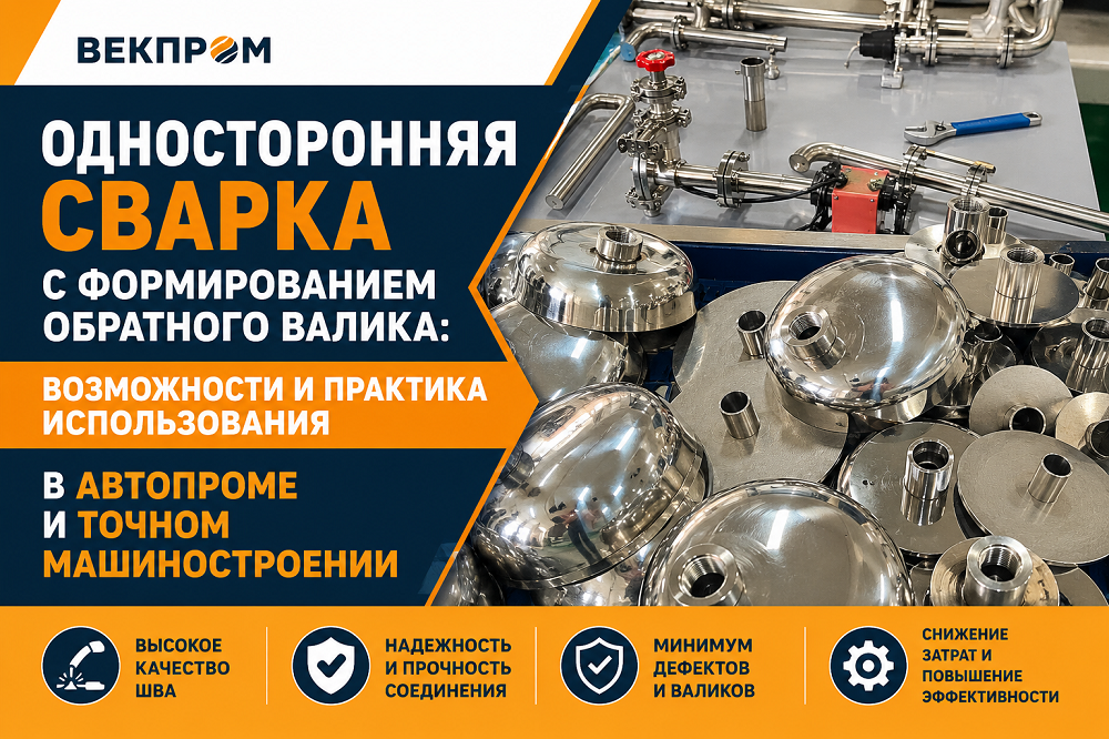 Односторонняя сварка с формированием обратного валика: возможности и практика использования в автопроме и точном машиностроении