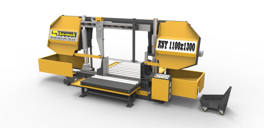 KESMAK KSY 1100×1300 полуавтоматический колонный ленточнопильный станок