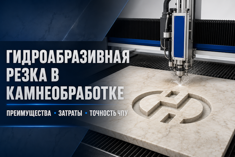 Как гидроабразивная резка преобразует камнеобрабатывающую отрасль: преимущества, затраты и точность систем ЧПУ