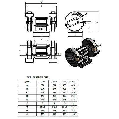 Станок для заточки OPTIgrind GU 20
